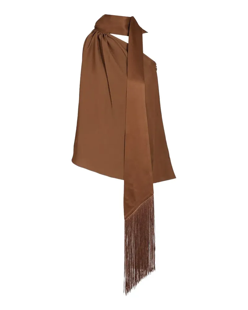 Taller Marmo fringe-trim Astor blouse - Braun Braun