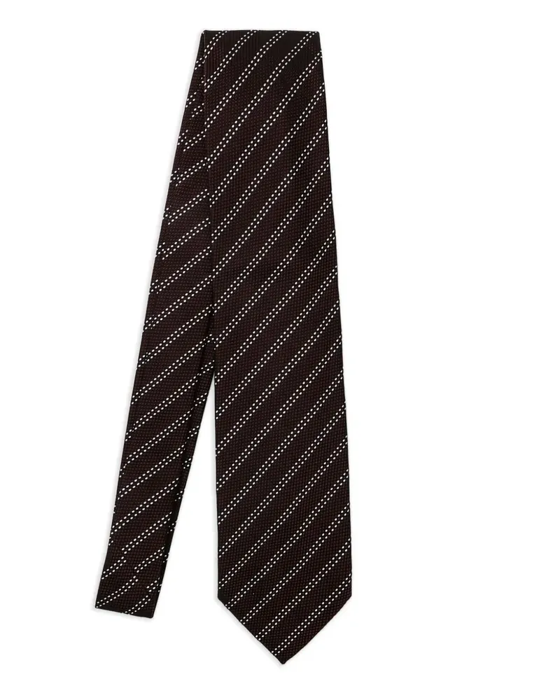 Destin Krawatte mit diagonalen Streifen - Rot Rot