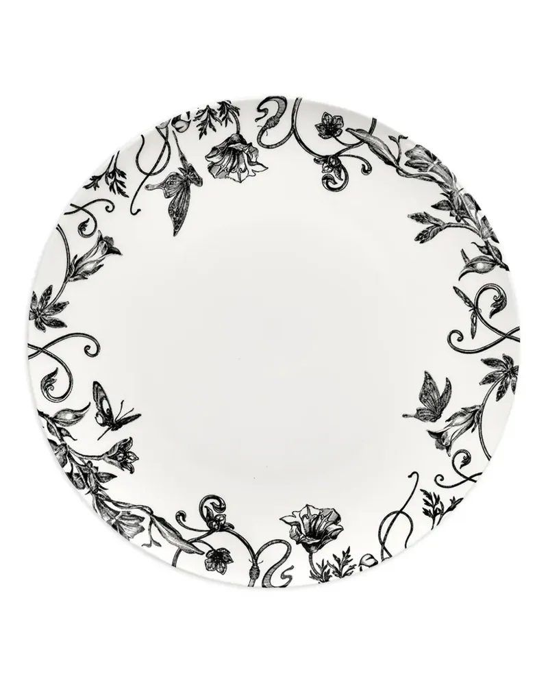 Serax x Tomorrowland Teller mit Blumen-Print (4er-Set) - Weiß Weiß