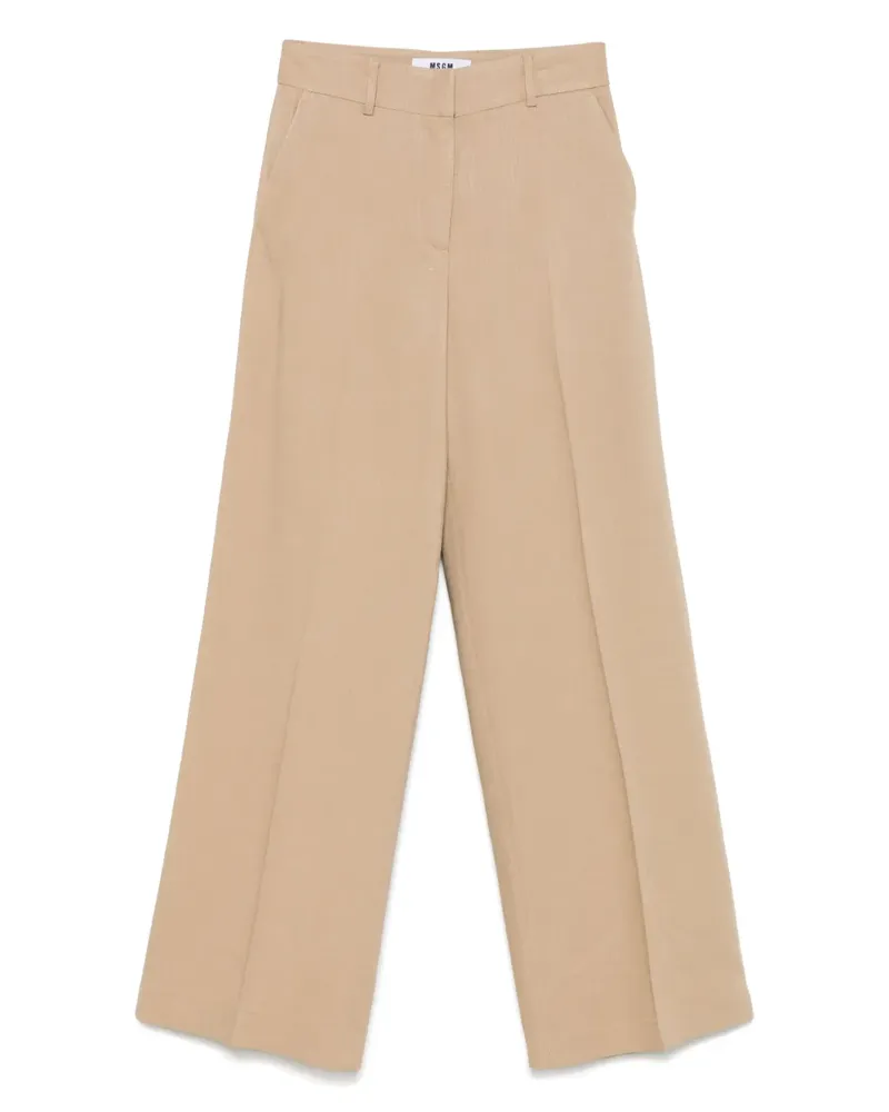MSGM Hose mit weitem Bein - Nude Nude