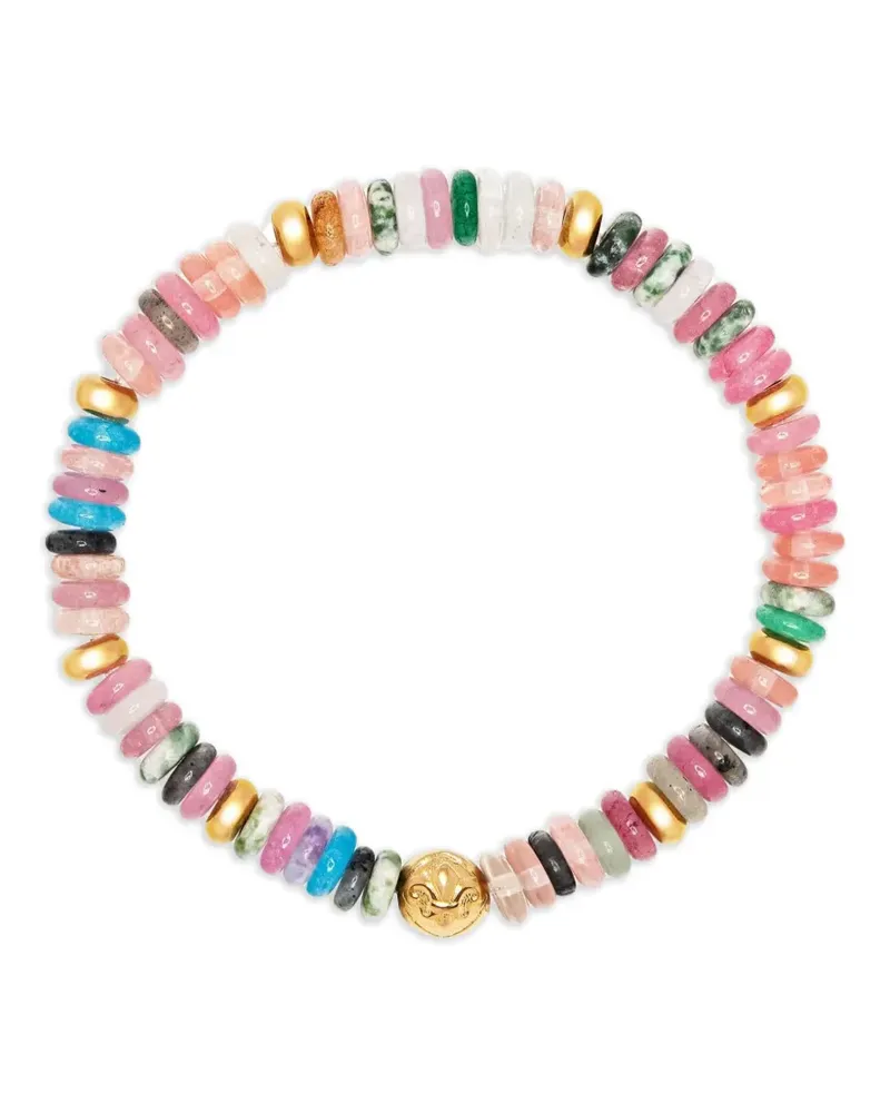 Nialaya tourmaline beaded bracelet - Gold Gold