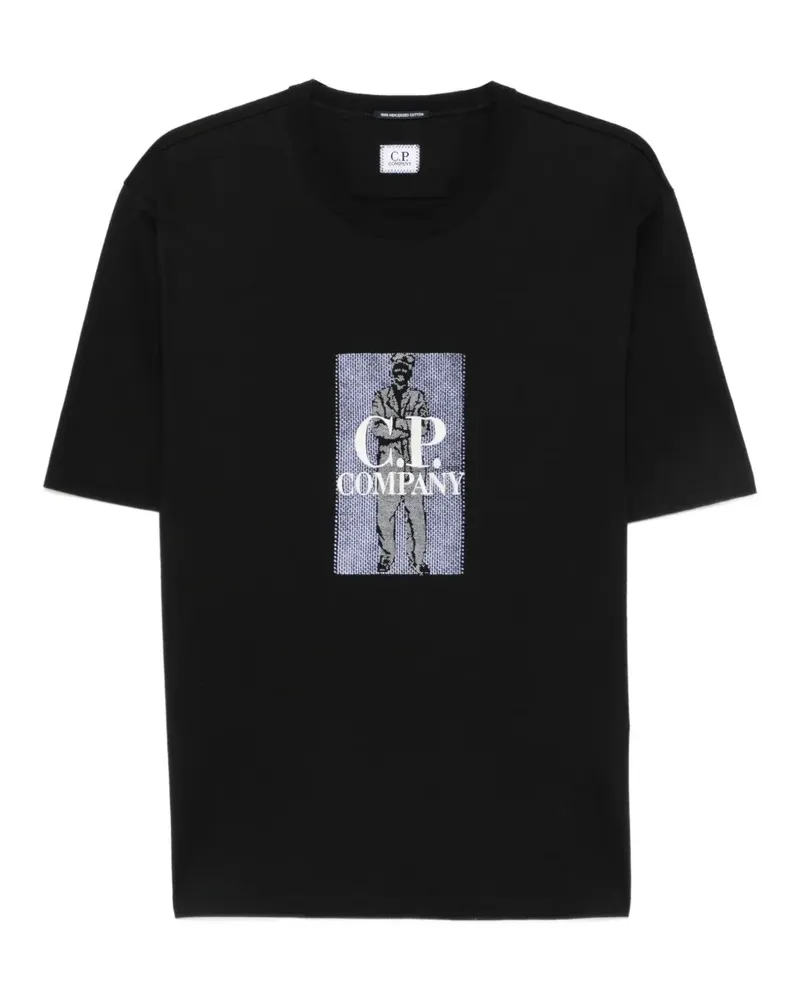C.P. Company logo-print T-shirt - Schwarz Schwarz