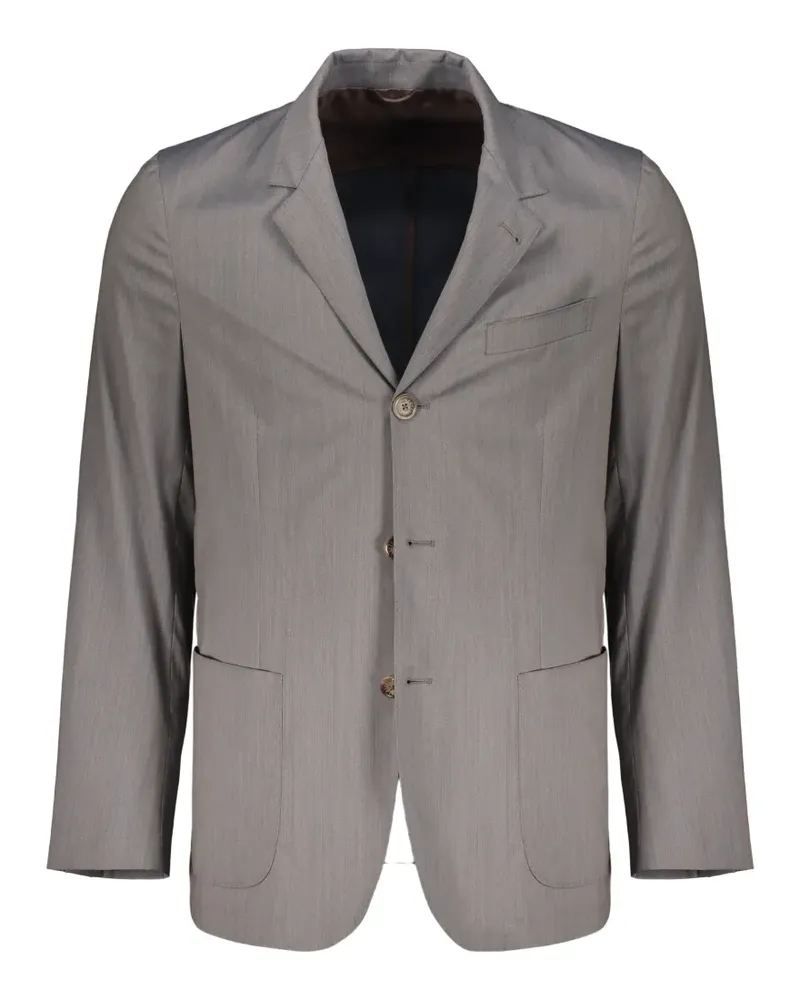 Fedeli single-breasted wool-blend blazer - Grau Grau