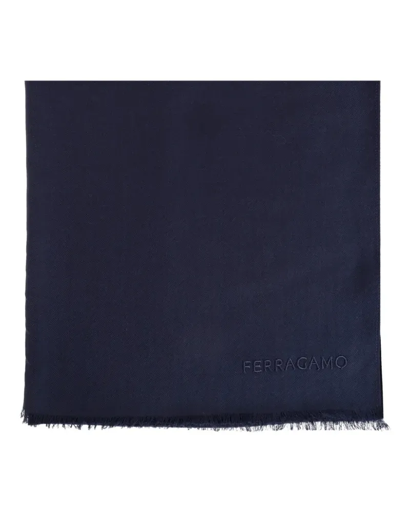 Ferragamo Ausgefranster Schal - Blau Blau