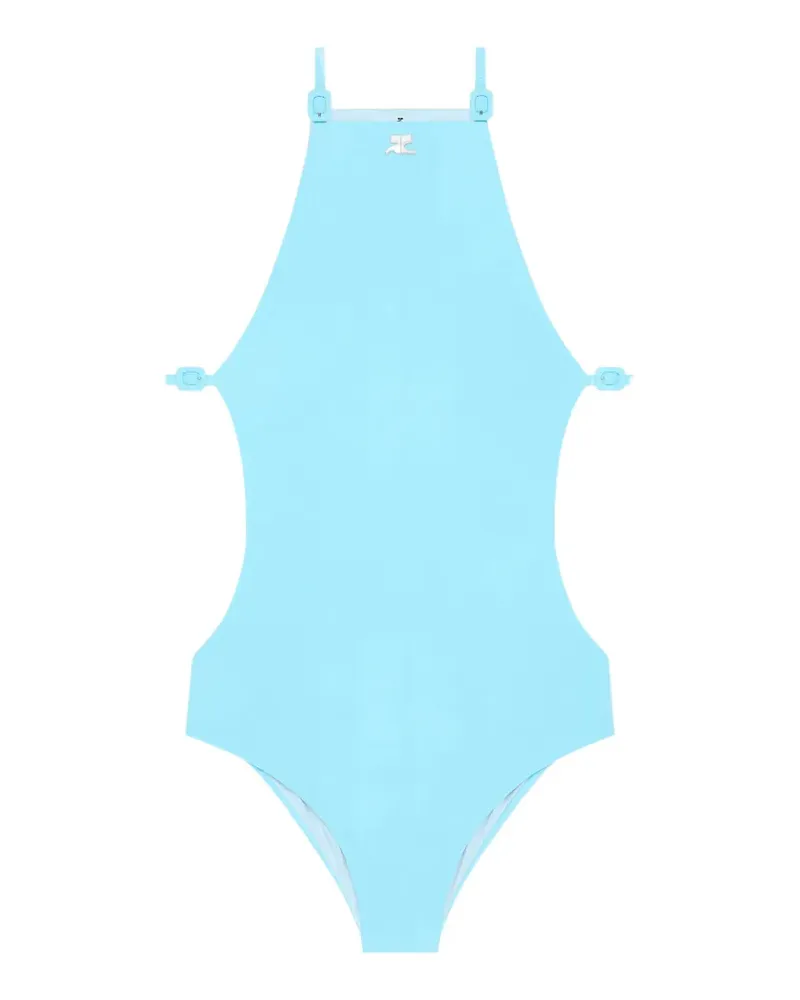 Courrèges Badeanzug mit Cut-Out - Blau Blau