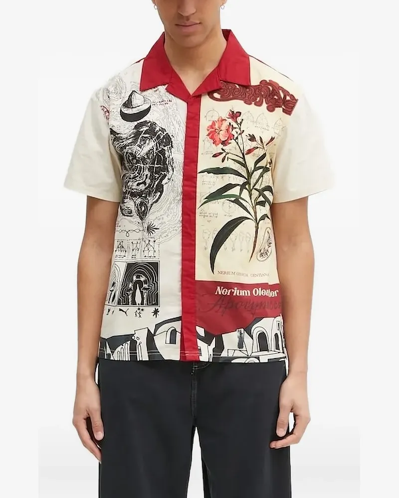 Puma Hemd mit Blumen-Print - Weiß Weiß