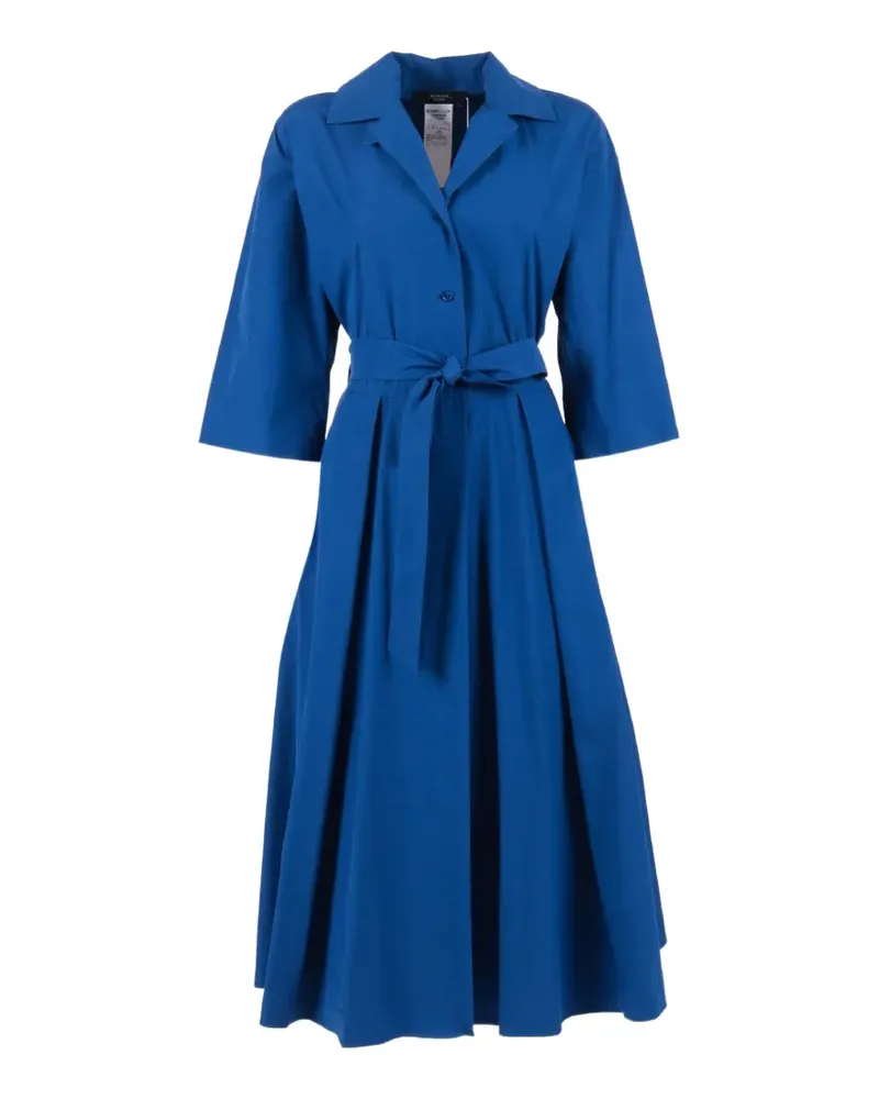 Max Mara Padana belted shirtdress - Blau Blau