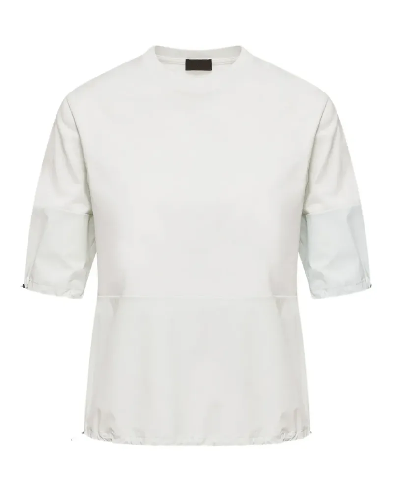 Moncler drawstring-sleeve T-shirt - Grün Grün