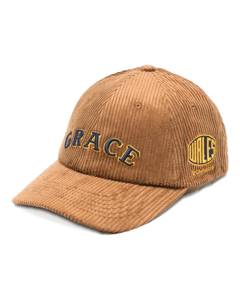 Wales Bonner Grace corduroy cap - Braun Braun