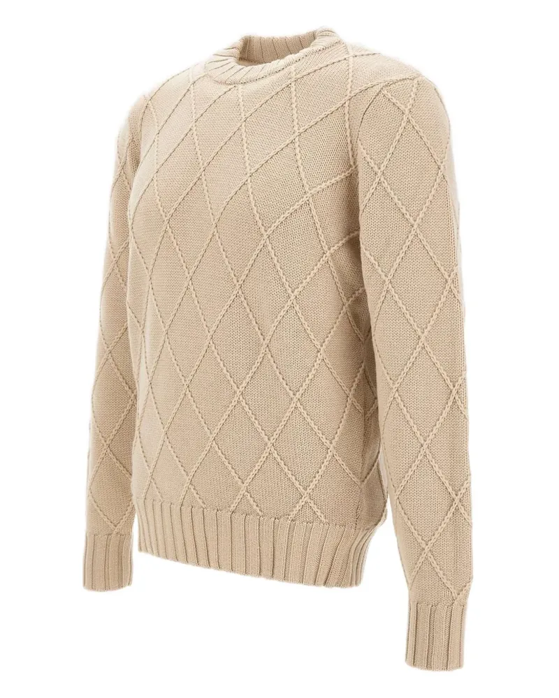 Filippo de Laurentiis Pullover mit Rautenmuster - Nude Nude