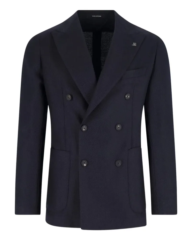 Tagliatore Doppelreihiges Sakko - Blau Blau