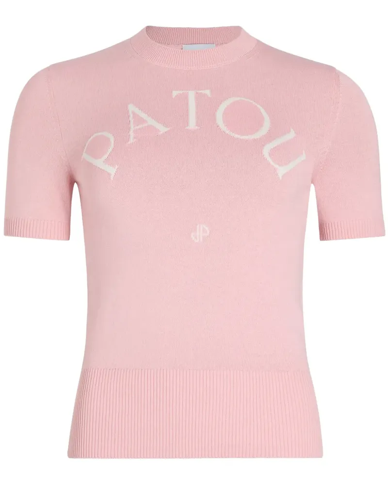 Patou Stricktop aus Logo-Jacquard - Rosa Rosa