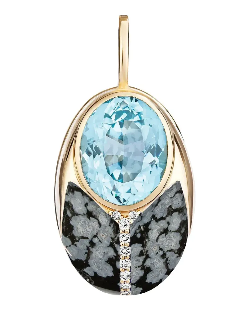 Mason and Books bug-shape diamonds pendant - Gold Gold