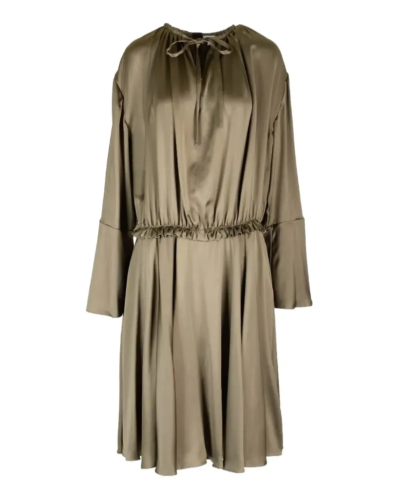 Loewe ruffled-waist tunic dress - Grün Grün