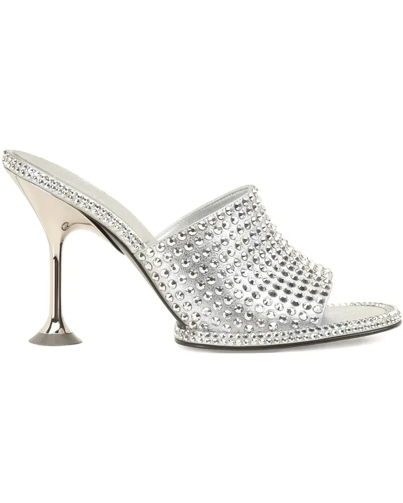 Sergio Rossi Orb Mules - Silber Silber