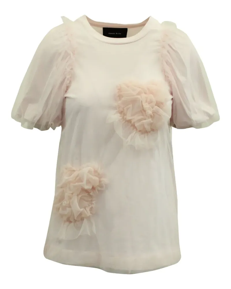 Simone Rocha tulle puff-sleeve T-shirt - Rosa Rosa