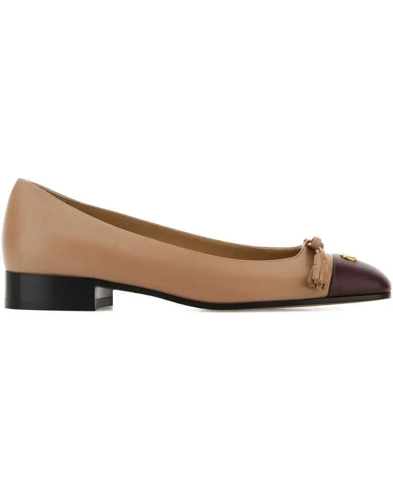 Valentino Garavani VLogo Ballerinas mit Quastendetail - Braun Braun