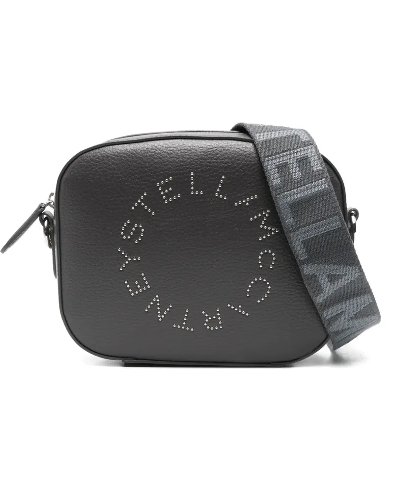 Stella McCartney Mini Alter Mat Kameratasche mit Logo - Grau Grau