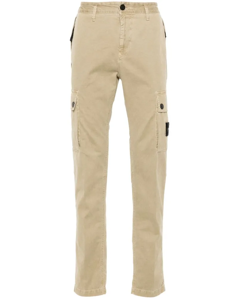 Stone Island Slim-Fit-Jeans mit Cargo-Taschen - Nude Nude