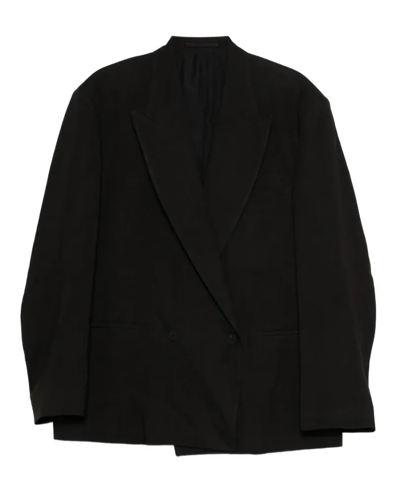 Studio Nicholson Doppelreihiges Sakko - Schwarz Schwarz
