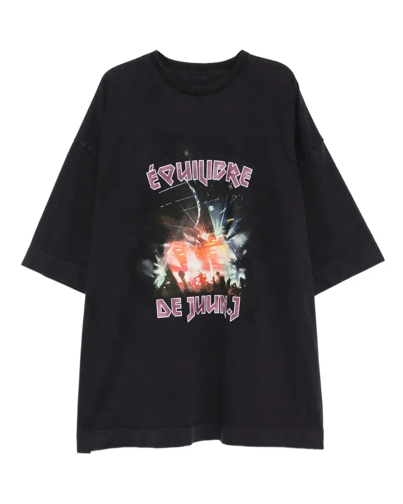 JUUN.J T-Shirt mit grafischem Print - Blau Blau