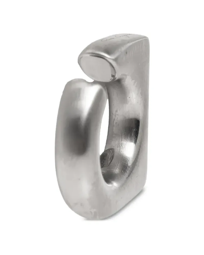 Rick Owens Crystal Prong geometric earrings - Silber Silber