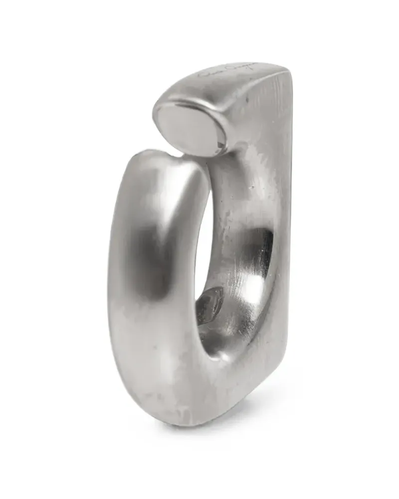 Rick Owens Crystal Prong geometric earrings - Silber Silber