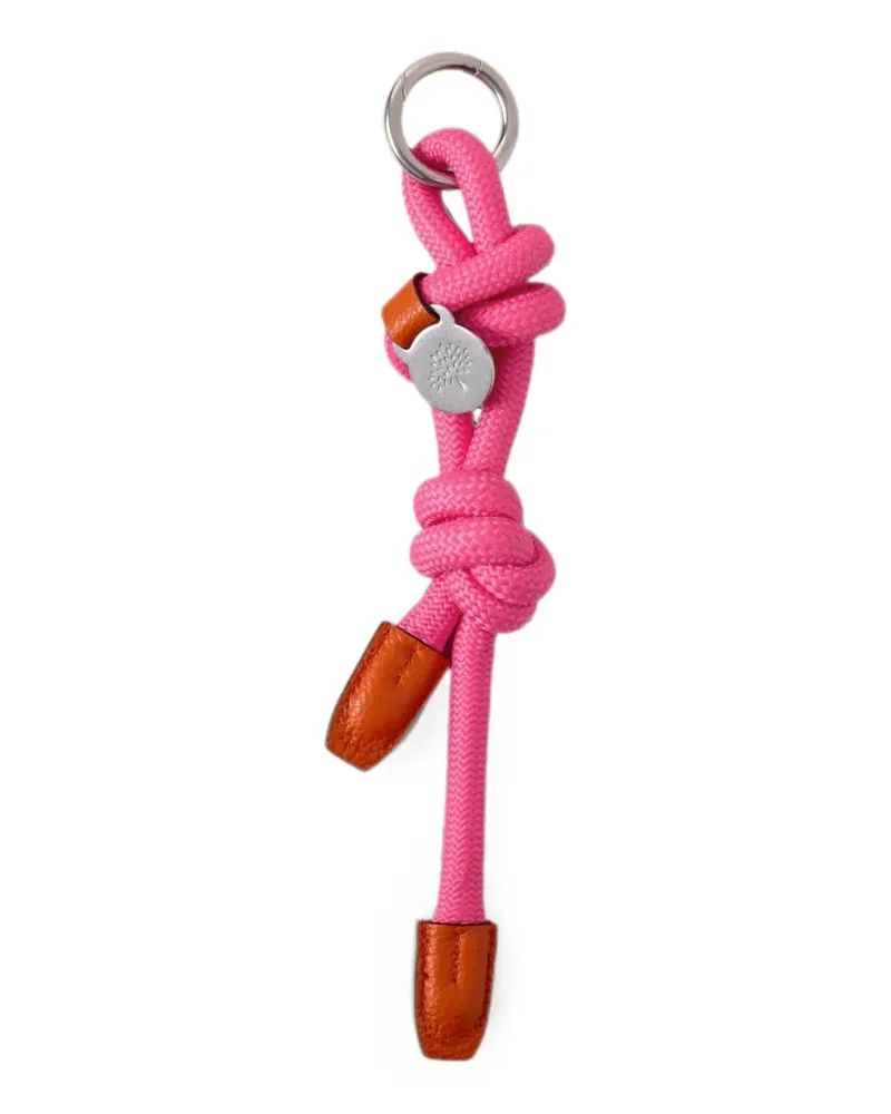 Mulberry knotted rope keyring - Rosa Rosa