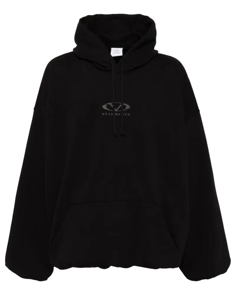 VETEMENTS Hoodie mit Logo-Print - Schwarz Schwarz