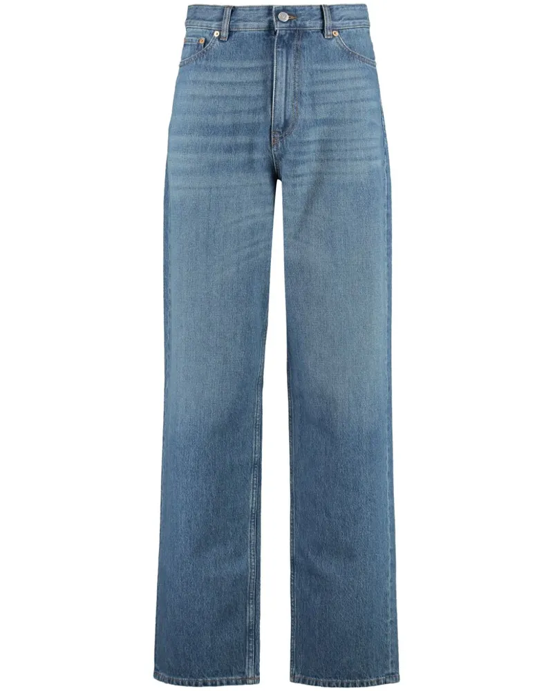 Valentino Garavani Jeans mit weitem Bein - Blau Blau