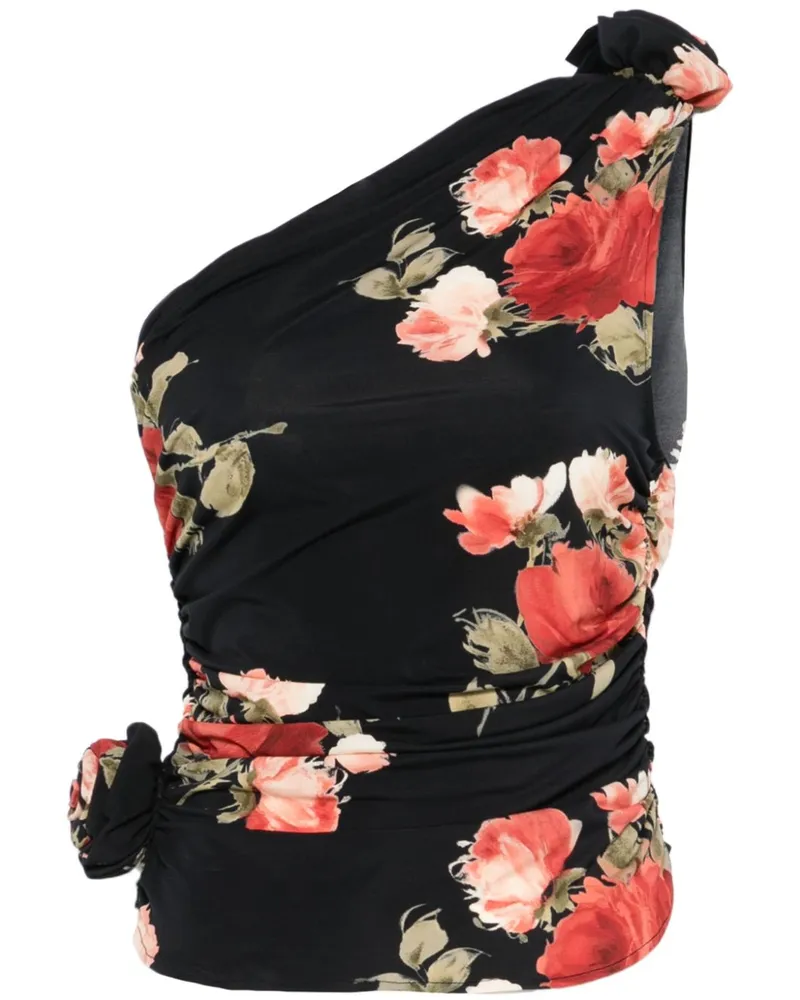 Magda Butrym Asymmetrisches Top - Schwarz Schwarz