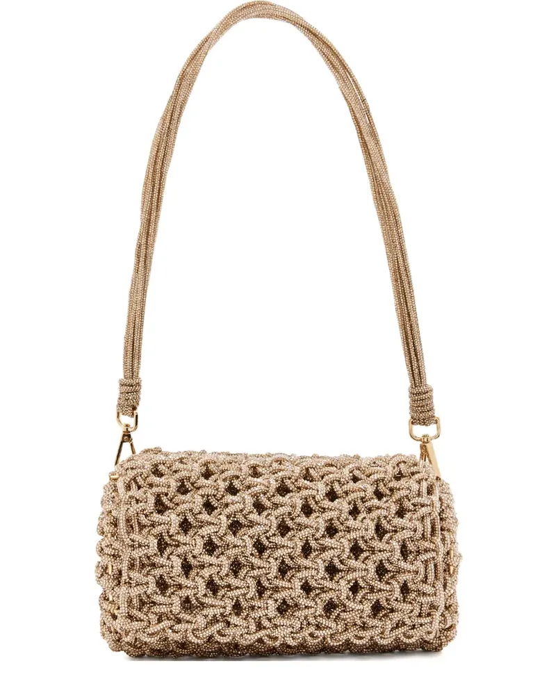 HIBOURAMA Clarabella embellished shoulder bag - Nude Nude
