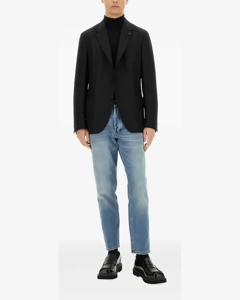 LARDINI Blazer mit zwei Knöpfen - Schwarz Schwarz