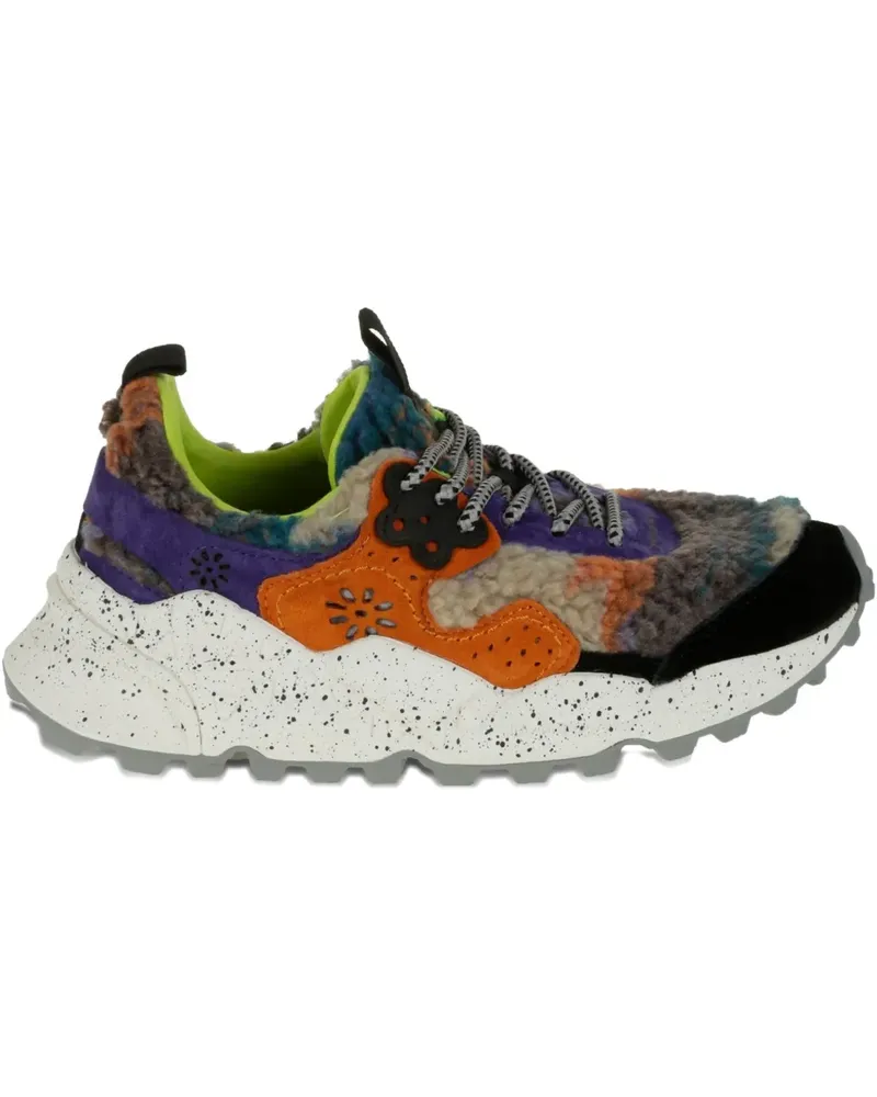 Flower MOUNTAIN Kotetsu Sneakers im Patchwork-Look - Schwarz Schwarz