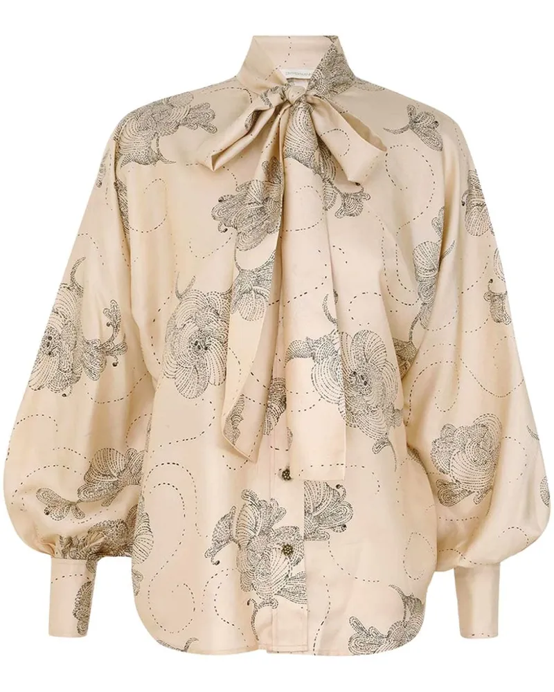 Zimmermann Eden Bluse - Nude Nude