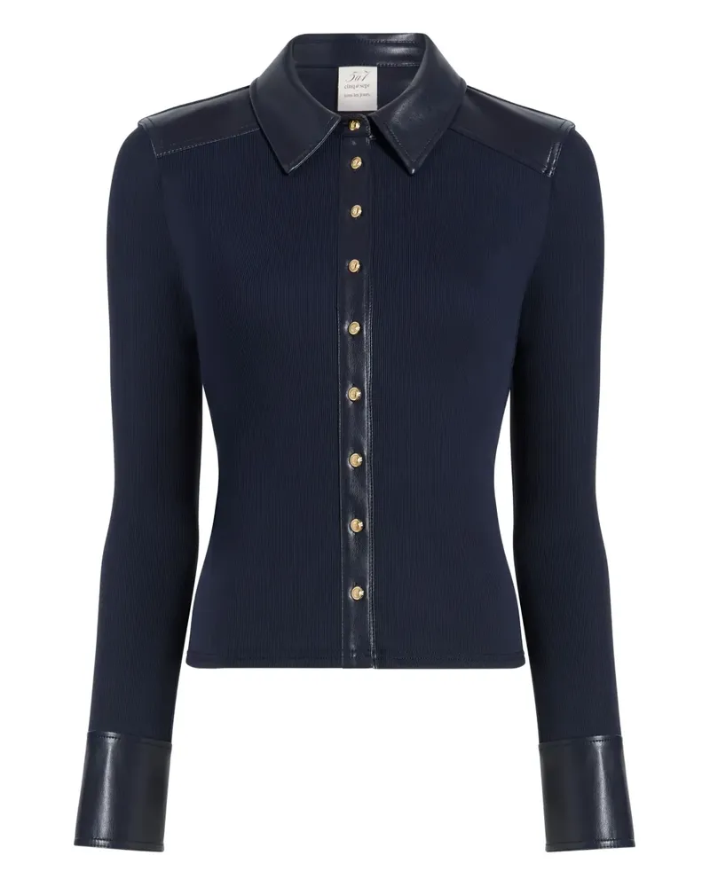 Cinq à Sept Magali Oberteil mit Kragen - Blau Blau