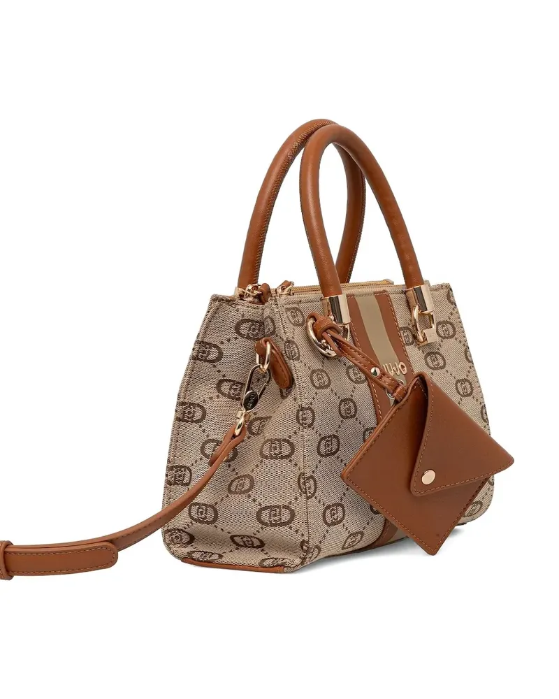 Liu Jo Tote Bag mit Monogramm-Jacquard - Braun Braun