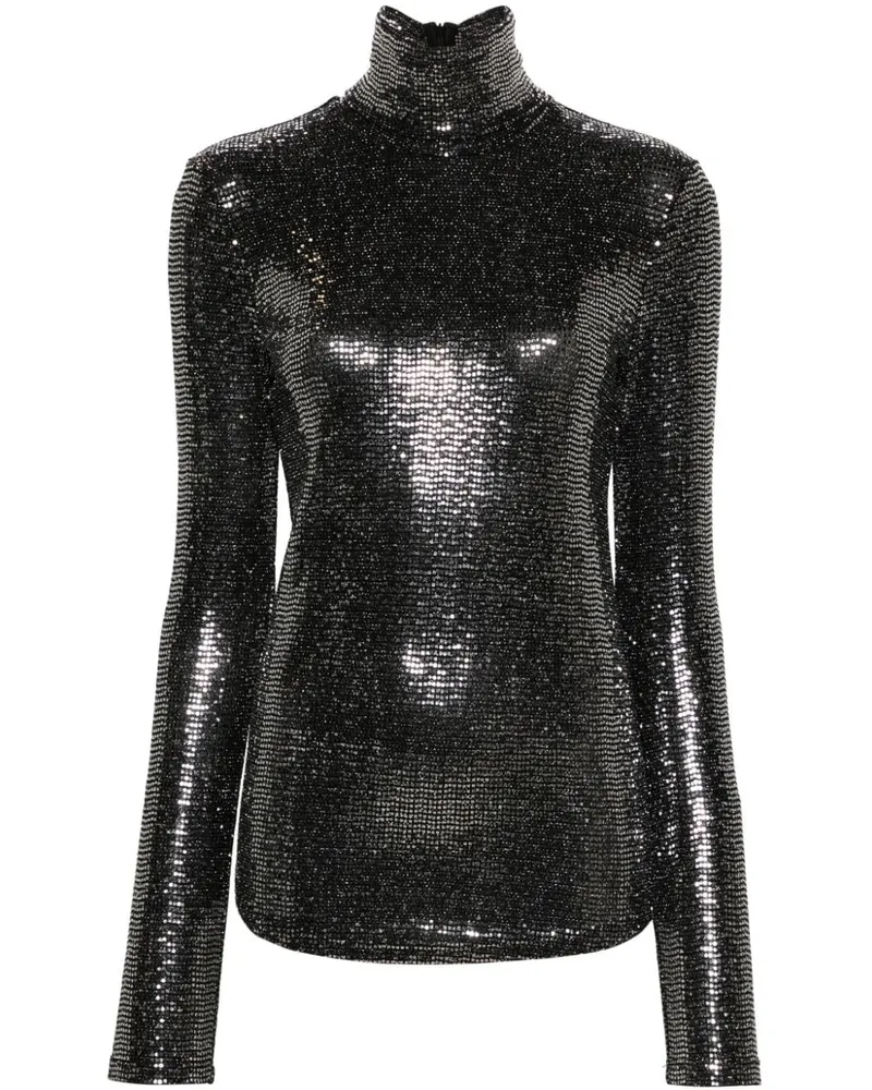 Isabel Marant Joyela Top mit Pailletten - Schwarz Schwarz