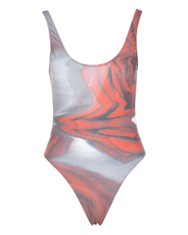 Jean Paul Gaultier Badeanzug mit Print - Rot Rot