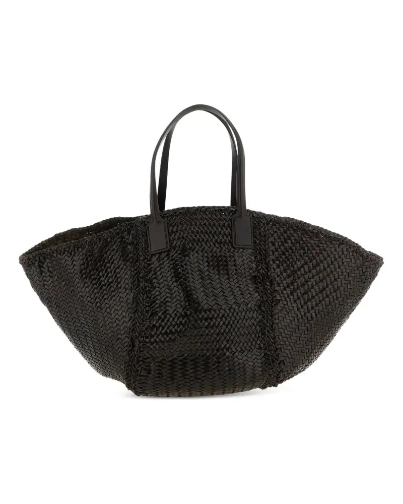 Dragon Diffusion Maxi Teresa Cabas Tote Bag aus geflochtenem Leder - Braun Braun
