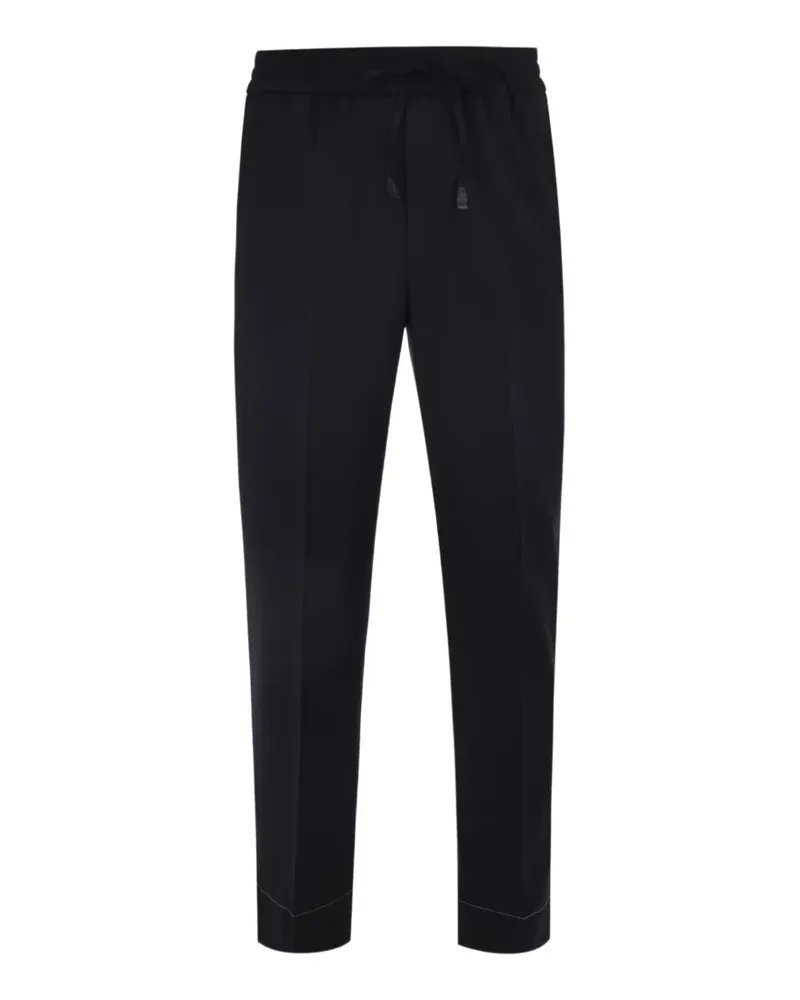 Brioni Asolo drawstring wool trousers - Blau Blau