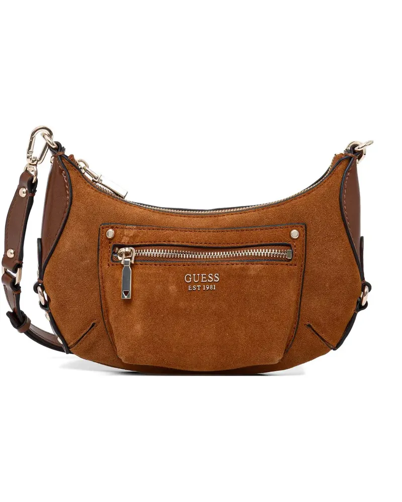 Guess Schultertasche mit Einsätzen - Braun Braun