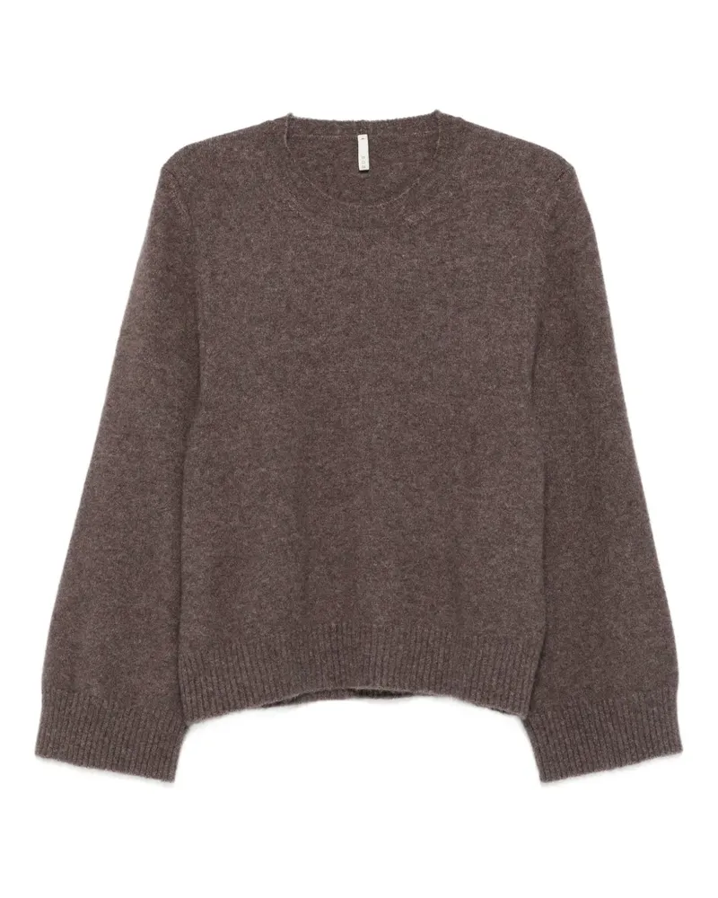 Boboutic round-neck balloon-sleeve sweater - Braun Braun