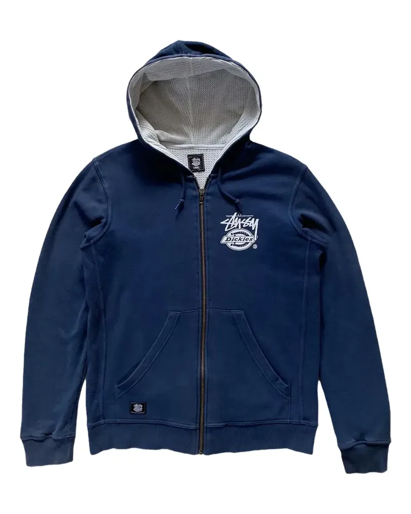 Stüssy x Dickies zip-up hoodie - Blau Blau