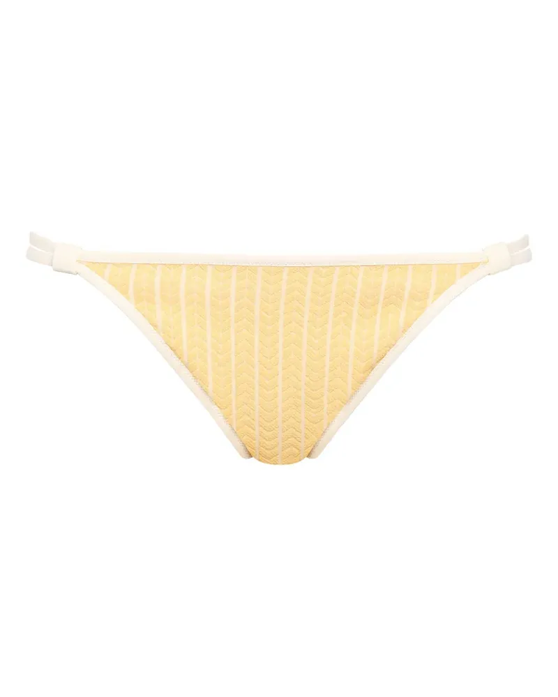 Eres Sunscreen Bikinihöschen mit Zickzackmuster - Gelb Gelb