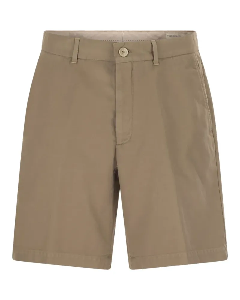 Brunello Cucinelli buttoned bermuda shorts - Nude Nude