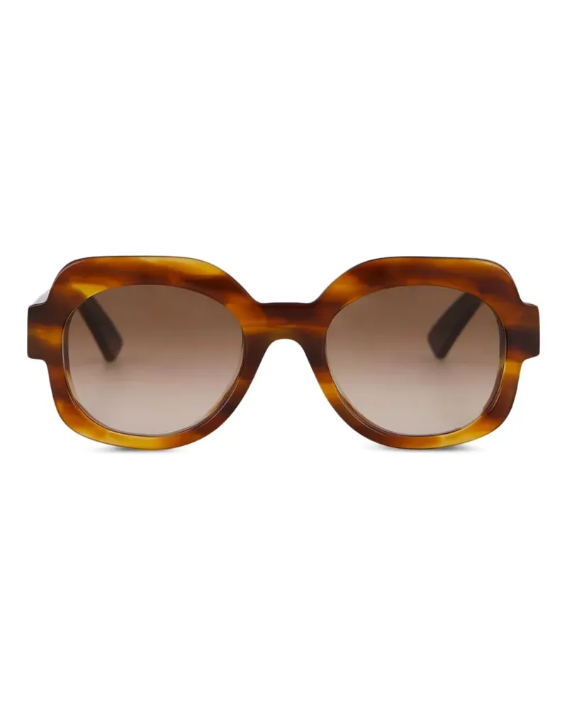 Emmanuelle Khanh Sonnenbrille mit eckigem Gestell - Braun Braun