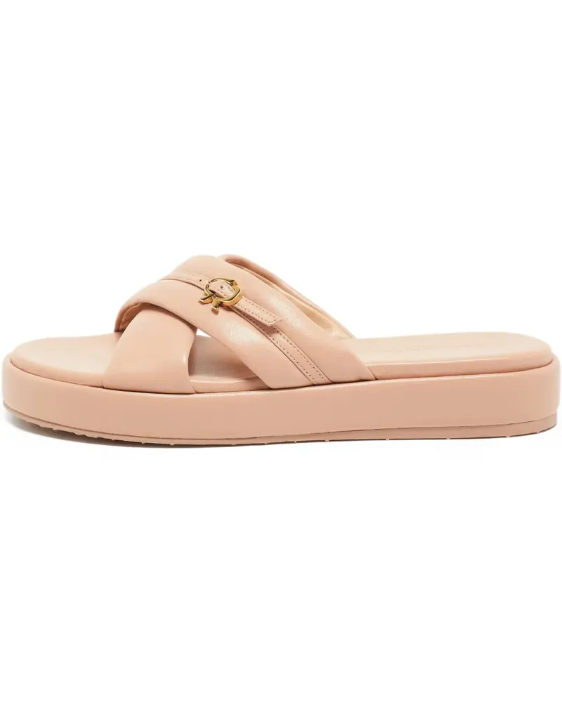 Gianvito Rossi Pre-owned Alima Sandalen mit überkreuzten Riemen - Nude Nude
