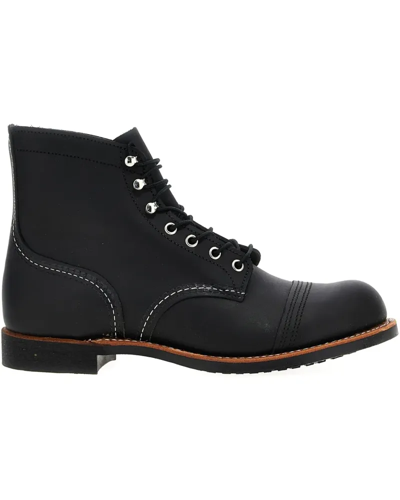 Red Wing Shoes Iron Ranger® Stiefel mit Kontrastnähten - Schwarz Schwarz