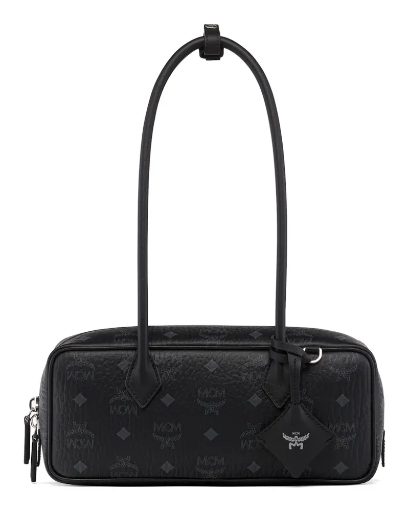 MCM Aren Visetos shoulder bag - Schwarz Schwarz